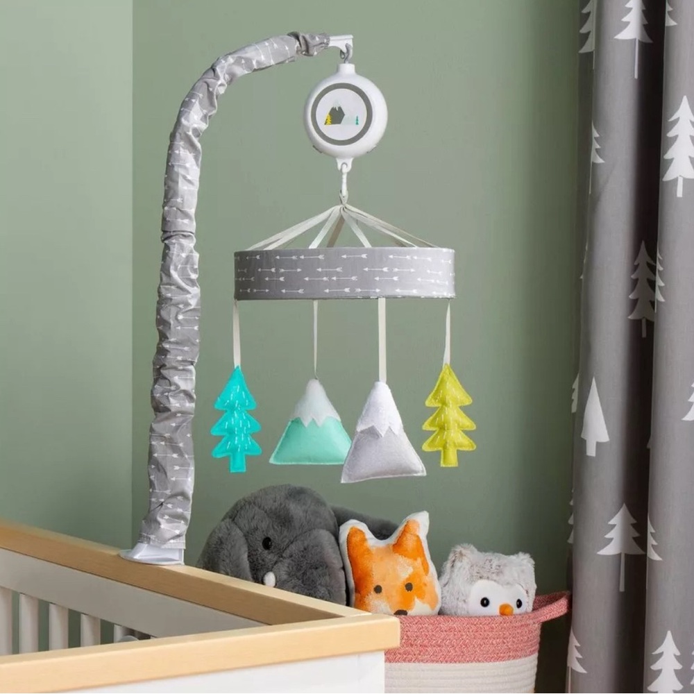 Cloud Island Musical & White Noise Crib Mobile woodland Animals Adventure Awaits